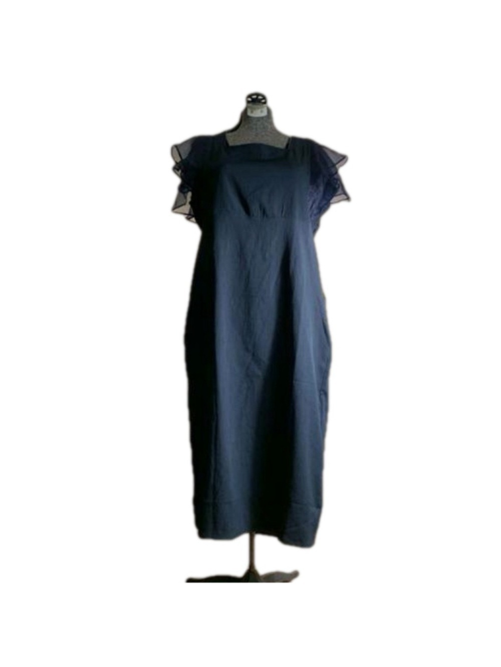 Nwt campus sutra navy blue dress with broken zipper size XL